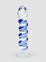 Icicles No 5 Sapphire Spiral Glass Dildo 7 Inch - Image 2