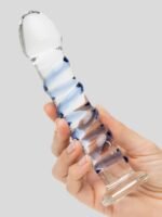 Icicles No 5 Sapphire Spiral Glass Dildo 7 Inch - Image 5