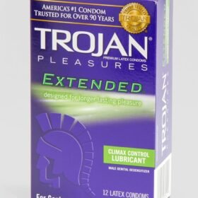 Trojan Extended Pleasure Latex Condoms (12 Count)