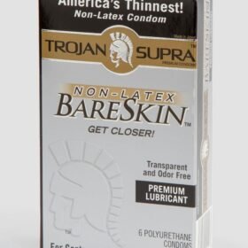 Trojan Supra Non Latex Polyurethane Condoms (6 Count)