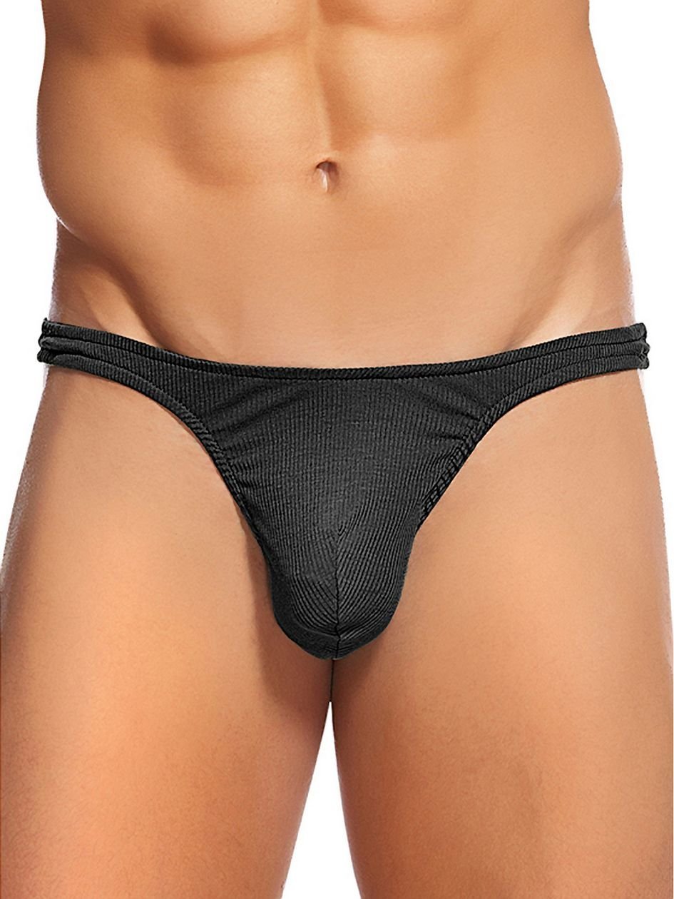 33096.jpg Male Power Cotton Rib Sexy Thong - Image 1