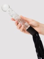 Icicles No 38 Glass Dildo with Leather Flogger - Image 4