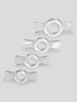 Doc Johnson Titanmen Easy-On Stretchy Cock Ring Set (4 Pack)