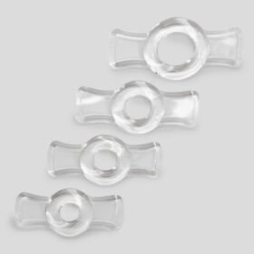 Doc Johnson Titanmen Easy-On Stretchy Cock Ring Set (4 Pack)