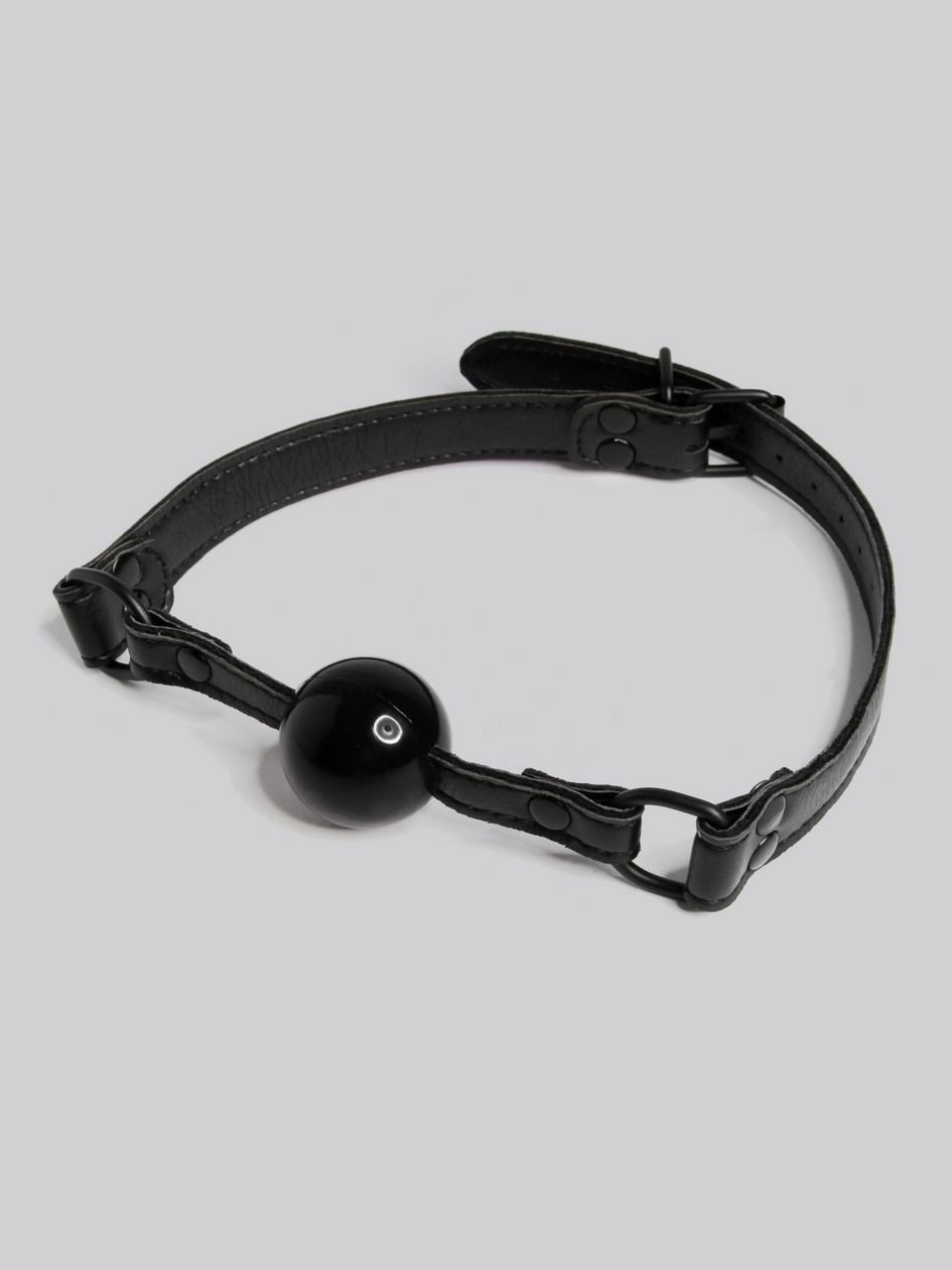 52073.jpg Bondage Boutique Faux Leather Small Ball Gag - Image 1