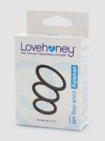 Lovehoney Get Hard Stretchy Silicone Cock Ring Set (3 Count) - Image 5