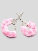 Bondage Boutique Pink Furry Handcuffs - Image 2