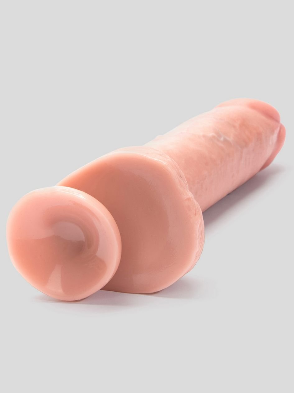 60029.jpg King Cock Extra Girthy Ultra Realistic Suction Cup Dildo with Balls 9.5 Inch - Image 1