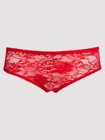 Lovehoney Red Crotchless Lace Ruffle-Back Panties - Image 2