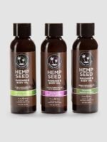 Earthly Body Hemp Seed Massage Oil Gift Set (3 x 1 fl. oz) - Image 2