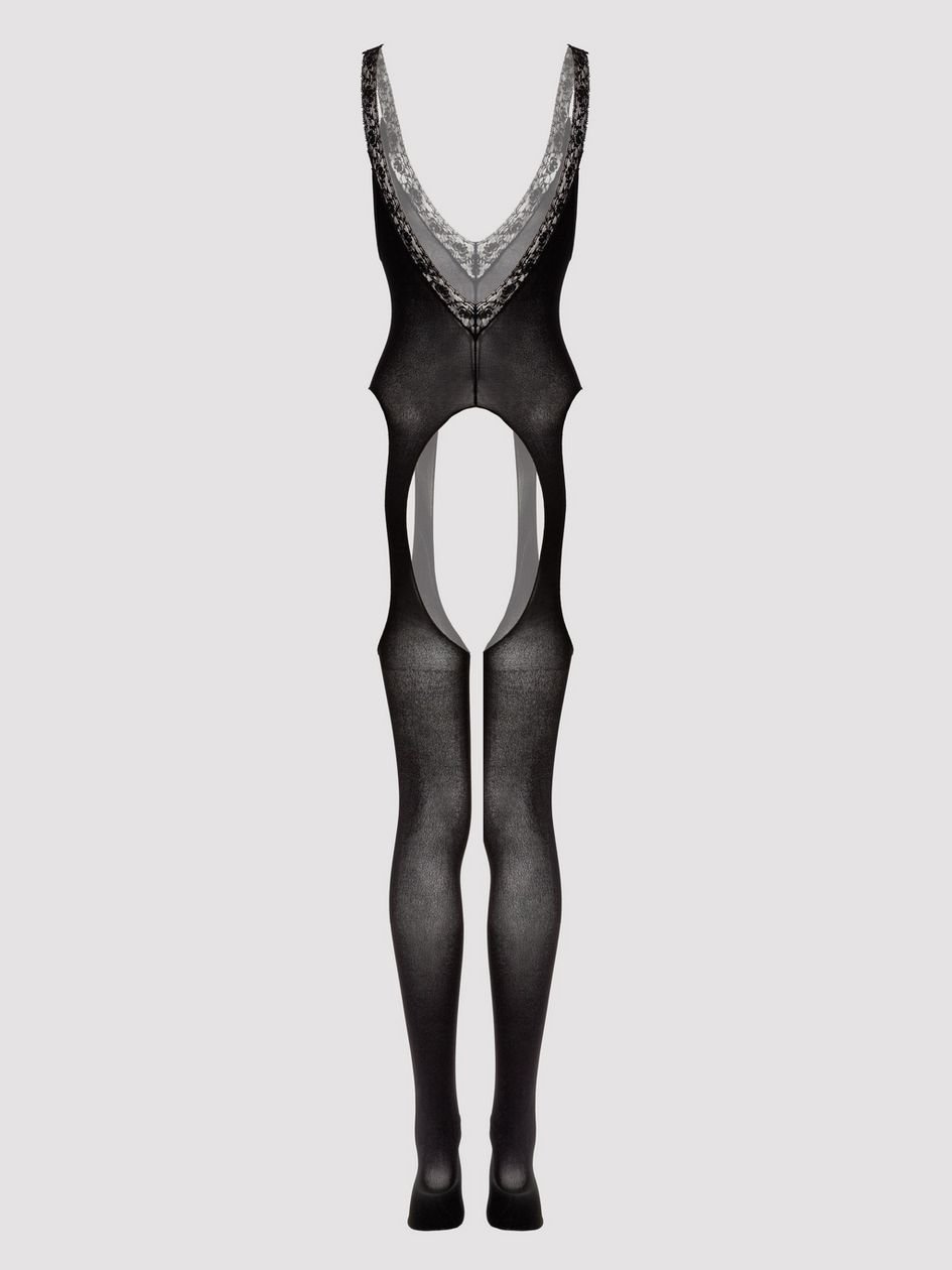 62521.jpg Lovehoney Pure Lust Plunging Crotchless Bodystocking - Image 1
