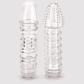Lovehoney Twin Teasers Textured Penis Sleeves (2 Pack)