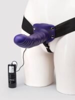 Lovehoney Perfect Partner Unisex Hollow 10 Function Vibrating Strap-On 8 Inch
