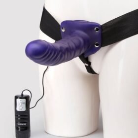Lovehoney Perfect Partner Unisex Hollow 10 Function Vibrating Strap-On 8 Inch