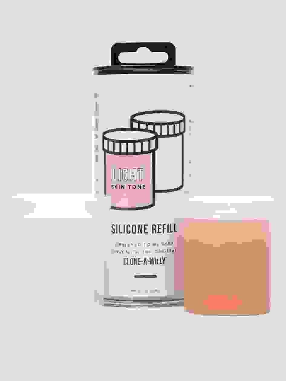 66561.jpg Clone-A-Willy Light Skin Tone Silicone Refill - Image 1