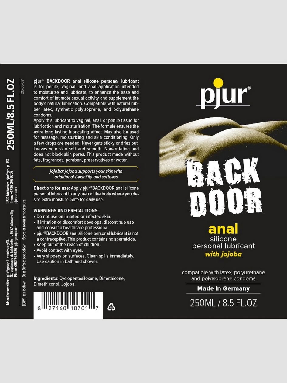 68065.jpg pjur Back Door Silicone Anal Lubricant 8.5 fl oz - Image 1