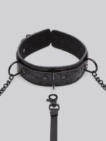 Bondage Boutique Black Rose Collar with Nipple Clamps - Image 4