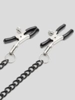 Bondage Boutique Black Rose Collar with Nipple Clamps - Image 5