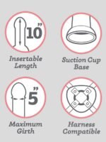 Lifelike Lover Basic Realistic Suction Cup Dildo 10 Inch - Image 5