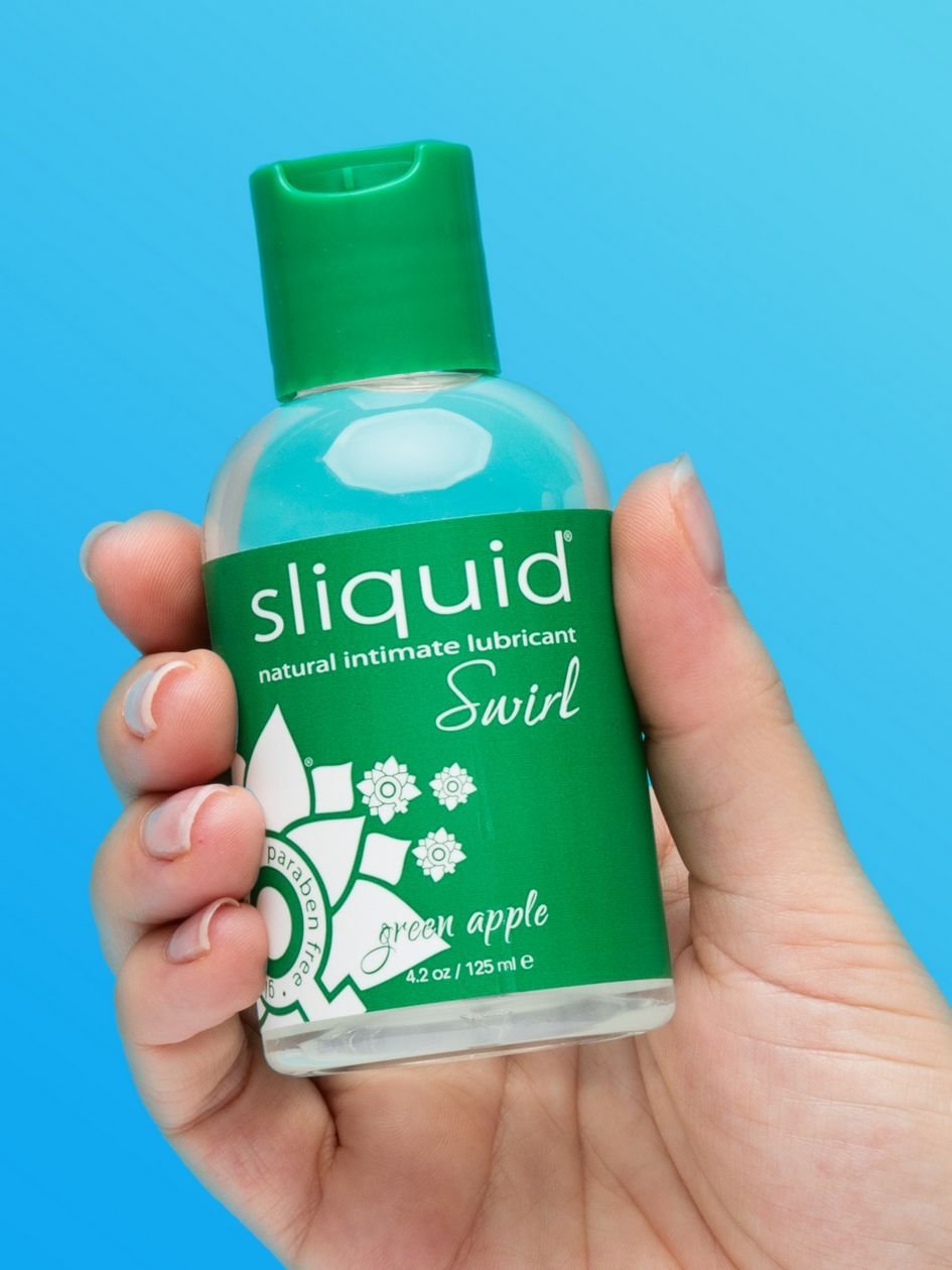 71130.jpg Sliquid Swirl Green Apple Flavored Lubricant 4.2 fl oz - Image 1