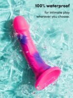 Lifelike Lover Luxe Realistic Multicoloured Silicone Dildo 7 Inch - Image 4