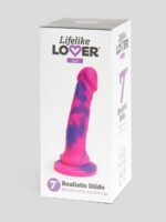Lifelike Lover Luxe Realistic Multicoloured Silicone Dildo 7 Inch - Image 6