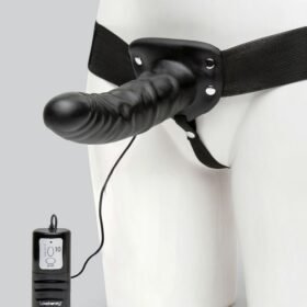 Lovehoney Perfect Partner Unisex Hollow Vibrating Strap-On 8 Inch