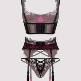 Lovehoney Boudoir Belle Cherry Quarter Cup Bra Set