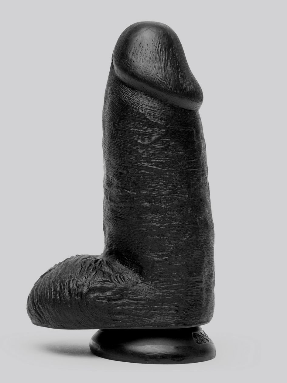 73542.jpg King Cock Mega Chubby Realistic Black Suction Cup Dildo 7 Inch - Image 1