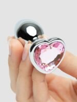 Lovehoney Jeweled Heart Metal Butt Plug 2.5 Inch - Image 4