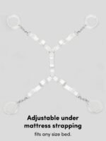 Bondage Boutique Bound to Please White Under Mattress Restraint - Image 3