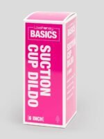 BASICS Clear Suction Cup Dildo 6 Inch