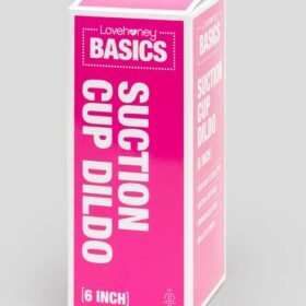 BASICS Clear Suction Cup Dildo 6 Inch