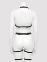 DOMINIX Deluxe Leather Full Body and Leg Harness
