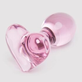 Lovehoney Small Heart Glass Butt Plug 3 Inch