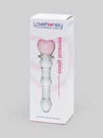 Lovehoney Crystal Heart Wavy Glass Dildo 6 Inch - Image 6