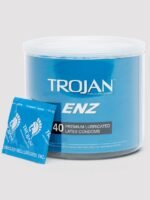Trojan ENZ Premium Lubricated Latex Condoms (40 Count) - Image 2
