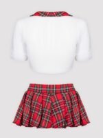 Lovehoney Fantasy Red Plaid Skirt Set