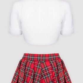 Lovehoney Fantasy Red Plaid Skirt Set