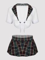 Lovehoney Fantasy Green Plaid Skirt Set - Image 6