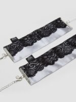 Fifty Shades of Grey Play Nice Satin and Lace Wrist Cuffs - Image 2