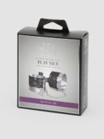 Fifty Shades of Grey Play Nice Satin and Lace Wrist Cuffs - Image 3