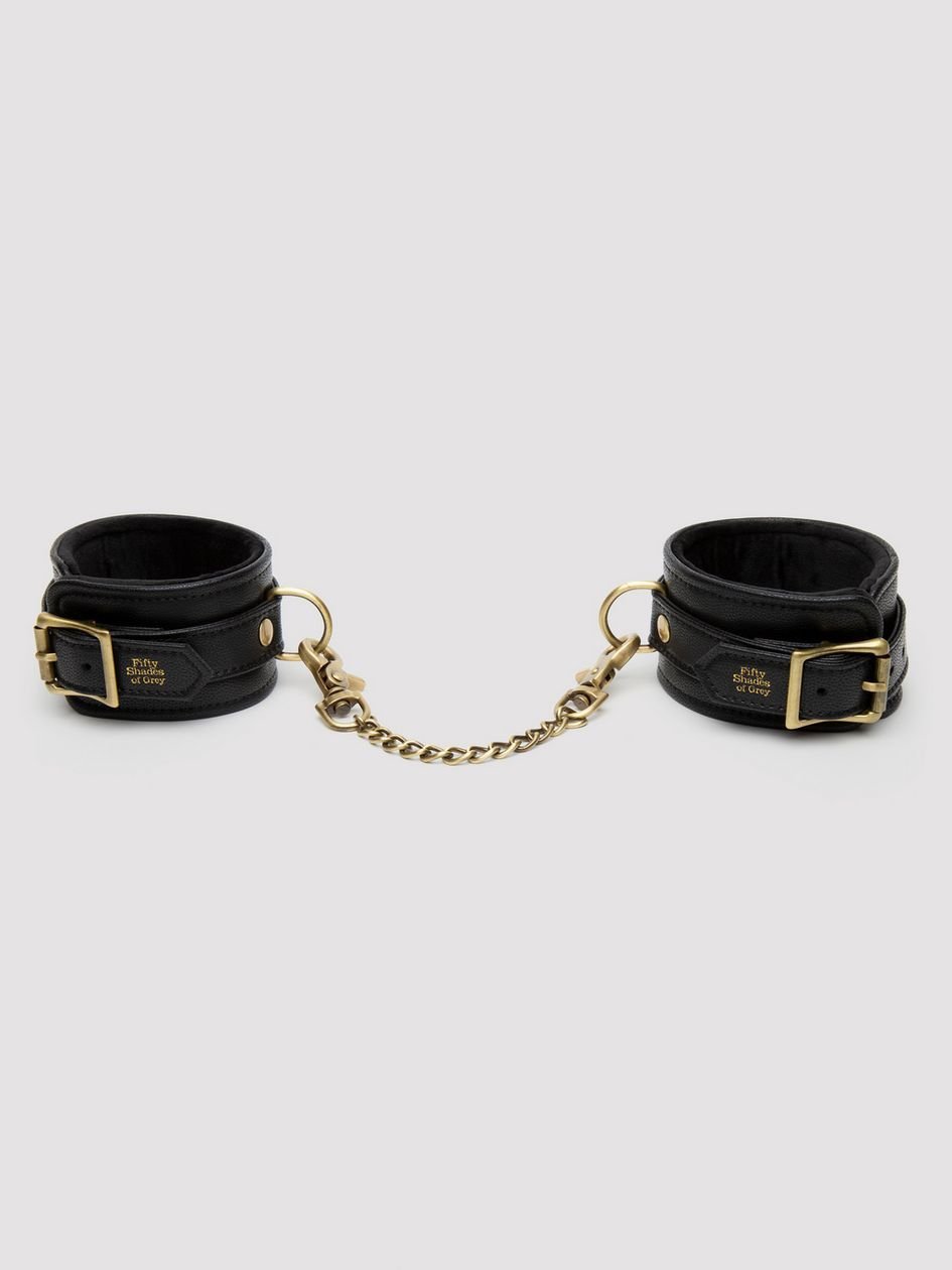 80135.jpg Fifty Shades of Grey Bound to You Faux Leather Ankle Cuffs - Image 1