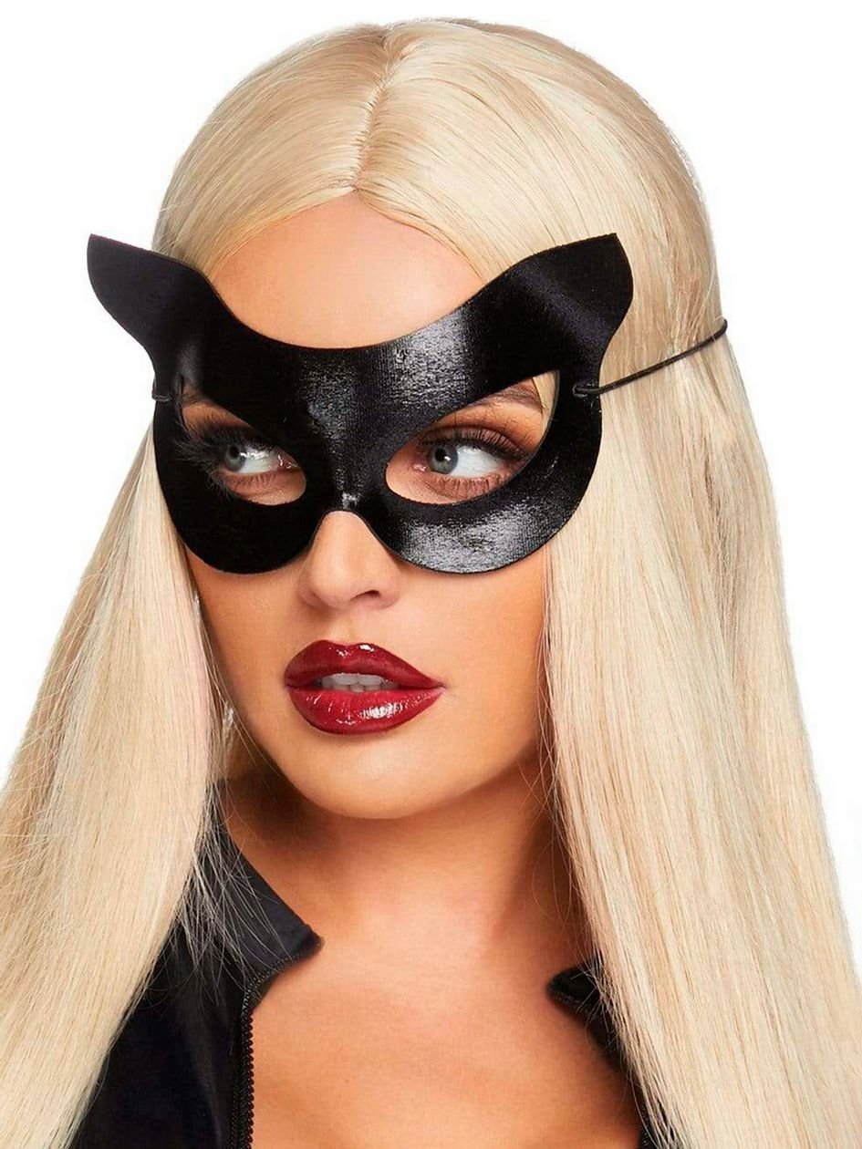 80224.jpg Leg Avenue Vinyl Cat Mask - Image 1