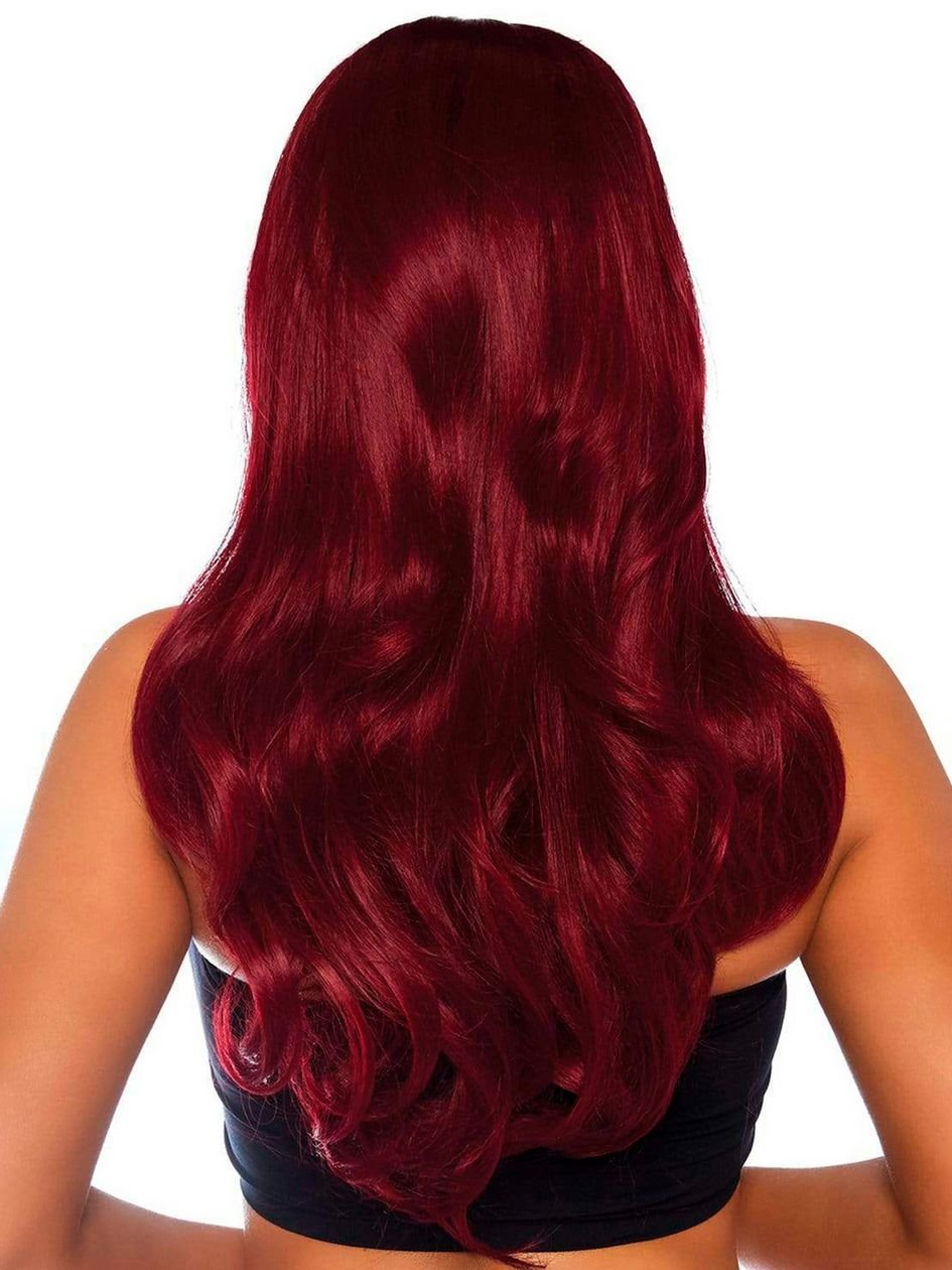 81213.jpg Leg Avenue Long Wavy Red Wig - Image 1
