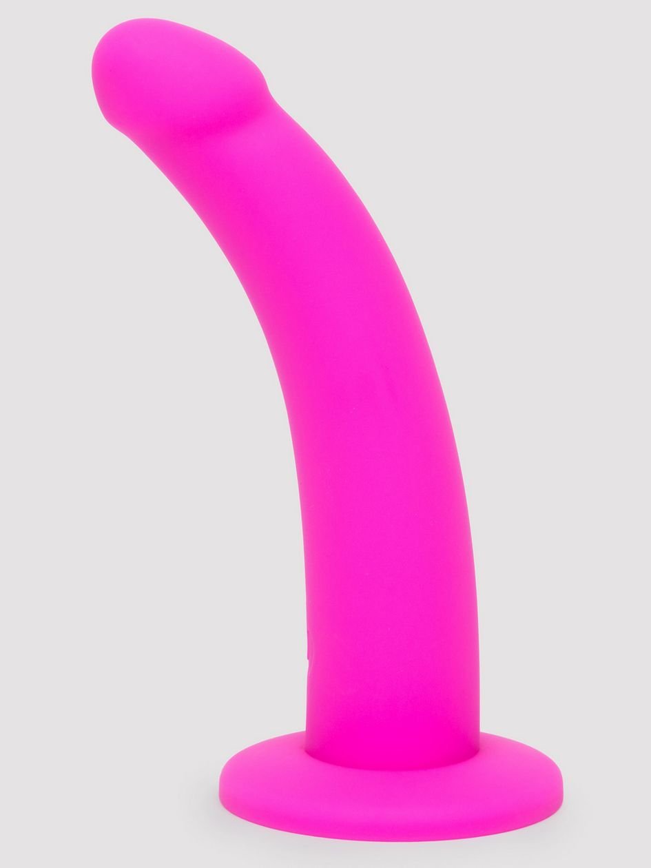 81724.jpg Lovehoney Curved Silicone Suction Cup Dildo 6 Inch - Image 1