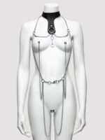 DOMINIX Deluxe Leather Collar with Clamps - Image 3