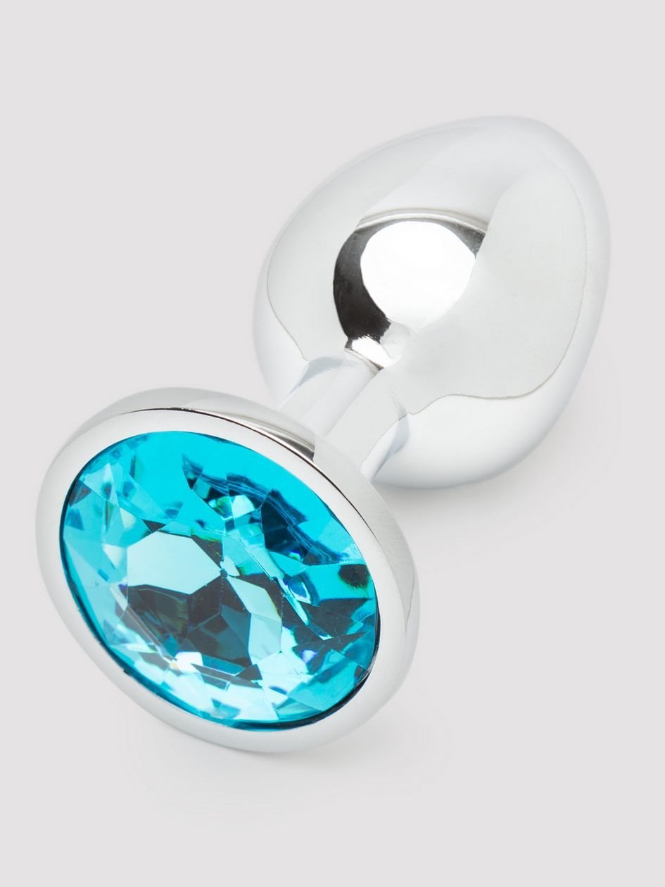 82311.jpg Lovehoney Silver Jewelled Aluminum Beginner's Butt Plug 2.5 Inch - Image 1