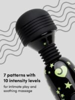Lovehoney Glow-in-the-Dark Deluxe Mini Massage Wand Vibrator - Image 4