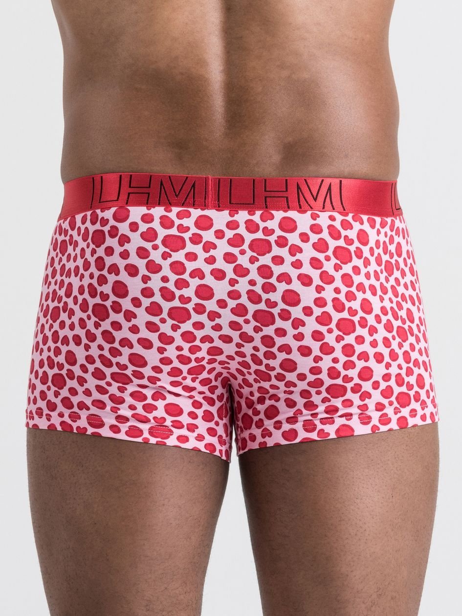 83339.jpg LHM Leopard Hearts Pink Modal Boxer Shorts - Image 1